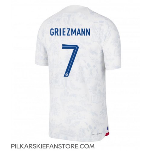 Tanie Strój piłkarski Francja Antoine Griezmann #7 Koszulka Wyjazdowej MŚ 2022 Krótkie Rękawy